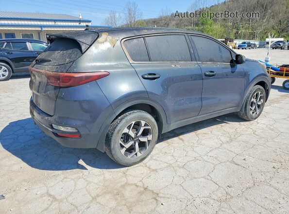KNDPMCAC0M7869370 2021 KIA SPORTAGE Синий Задняя правая четверть