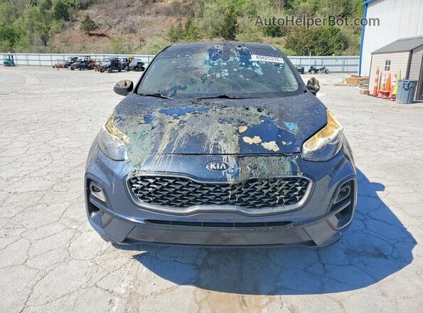 KNDPMCAC0M7869370 2021 KIA SPORTAGE Синий Вид спереди