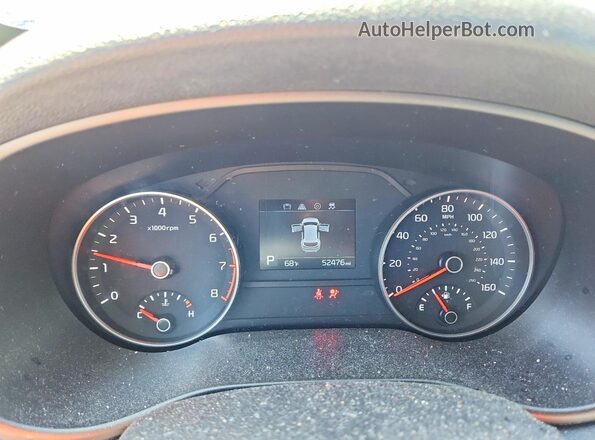 KNDPMCAC0M7922701 2021 KIA SPORTAGE Коричневый Вид щитка приборов