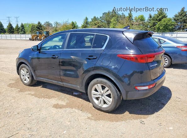 KNDPMCAC1H7078433 2017 KIA SPORTAGE Black Trasero izquierdo