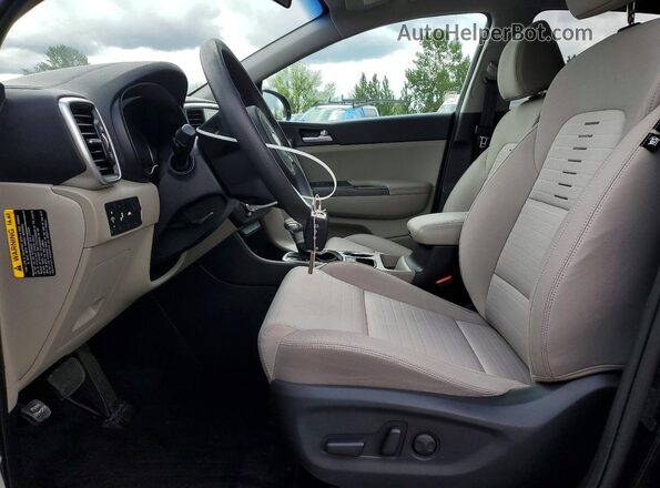 KNDPMCAC1L7714213 2020 KIA SPORTAGE Черный Вид салона спереди