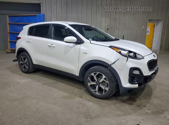 KNDPMCAC1M7937126 2021 KIA SPORTAGE Белый Передняя правая четверть