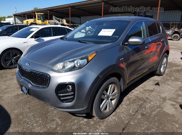 KNDPMCAC2H7158551 2017 KIA SPORTAGE Gray Vista tres cuartos delantera izquierda
