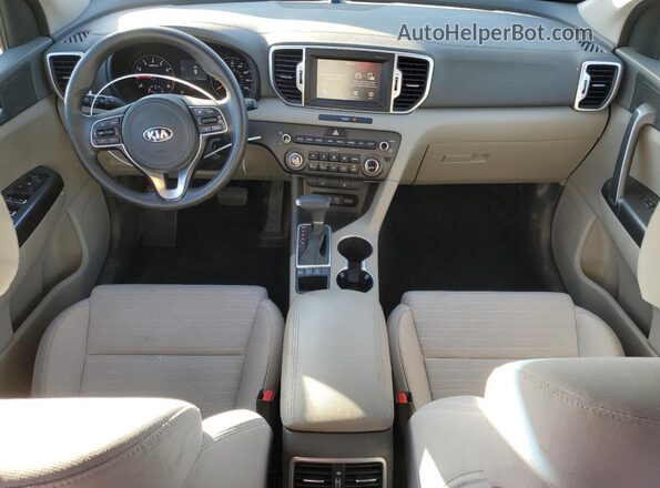 KNDPMCAC2J7438105 2018 KIA SPORTAGE Gray წინა პანელის ხედი