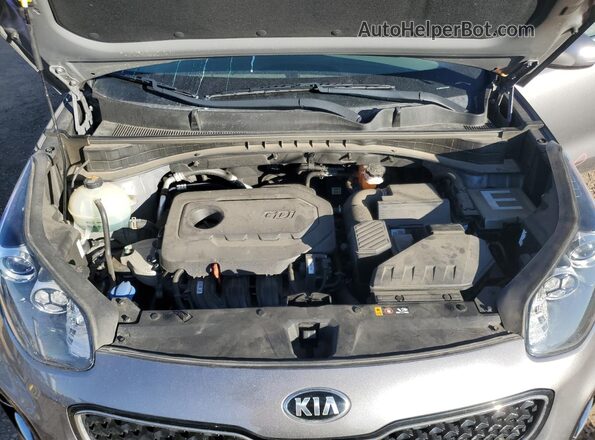 KNDPMCAC2J7438105 2018 KIA SPORTAGE Gray ძრავის განყოფილების ხედი