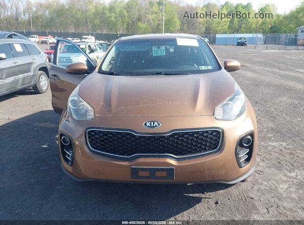 KNDPMCAC2J7441571 2018 KIA SPORTAGE Коричневый Вид щитка приборов