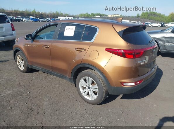 KNDPMCAC2J7441571 2018 KIA SPORTAGE Коричневый Задняя левая четверть