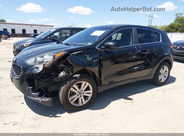 KNDPMCAC2K7590967 2019 KIA SPORTAGE Черный Передняя левая четверть