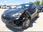 2019 Kia Sportage Lx Черный vin: KNDPMCAC2K7590967