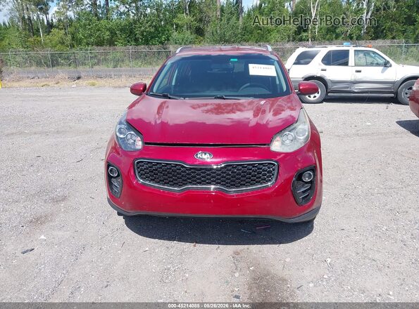 KNDPMCAC3H7033431 2017 KIA SPORTAGE Red Instrument cluster view