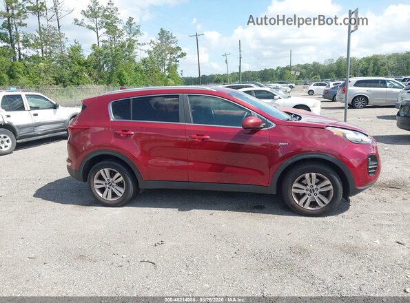 KNDPMCAC3H7033431 2017 KIA SPORTAGE Red Rear interior view