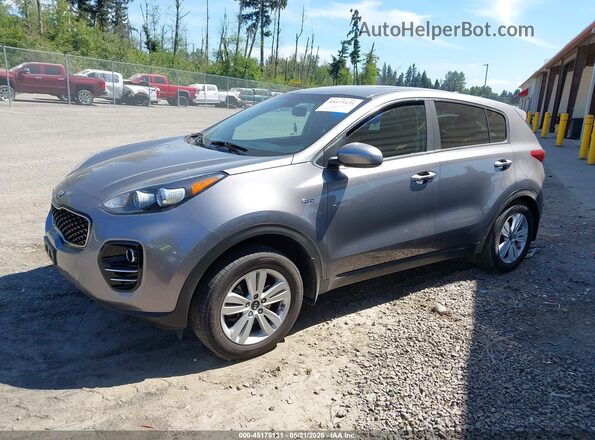 KNDPMCAC3H7261039 2017 KIA SPORTAGE Серый Передняя левая четверть