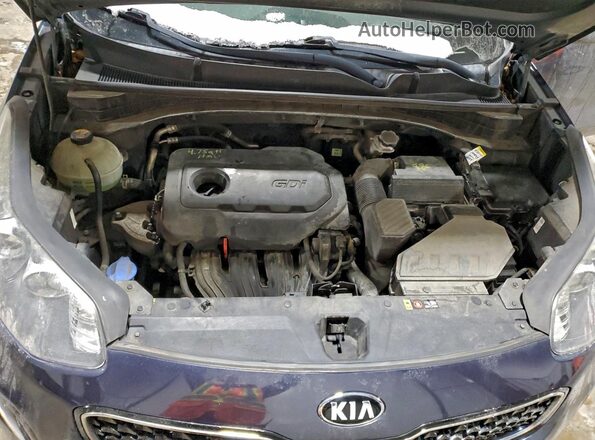 KNDPMCAC4J7415974 2018 KIA SPORTAGE Угольный Вид подкапотного пространства