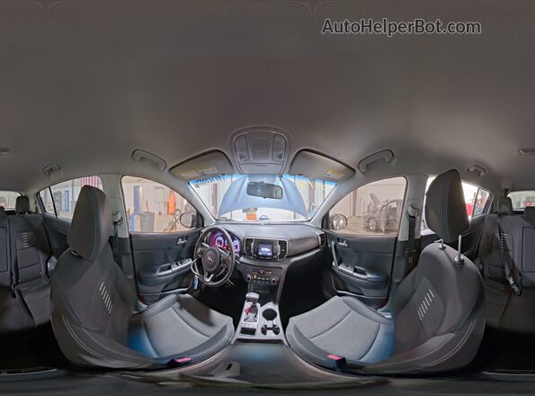 KNDPMCAC4J7415974 2018 KIA SPORTAGE Угольный Панорамный вид салона 360°