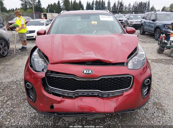 KNDPMCAC5K7612797 2019 KIA SPORTAGE Red Vista del cuadro de instrumentos