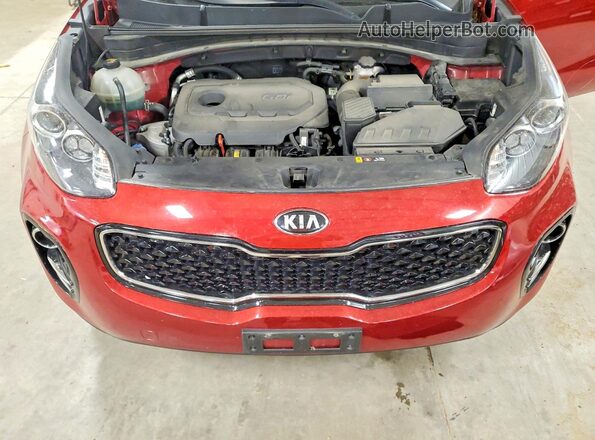 KNDPMCAC6J7426197 2018 KIA SPORTAGE Красный Вид подкапотного пространства