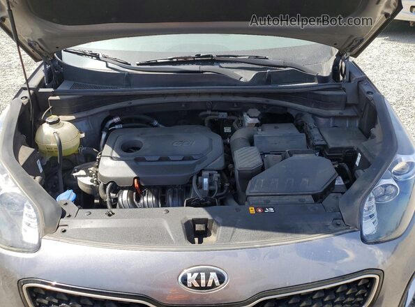 KNDPMCAC6J7461600 2018 KIA SPORTAGE Gray Widok komory silnika