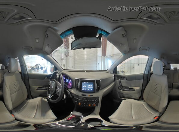 KNDPMCAC6K7613408 2019 KIA SPORTAGE Серебряный Панорамный вид салона 360°