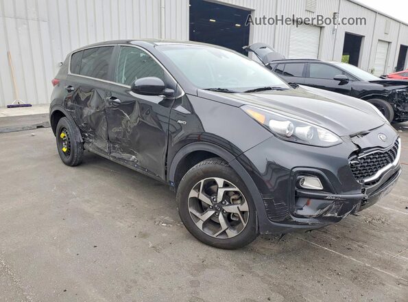 KNDPMCAC6M7938742 2021 KIA SPORTAGE Черный Передняя правая четверть