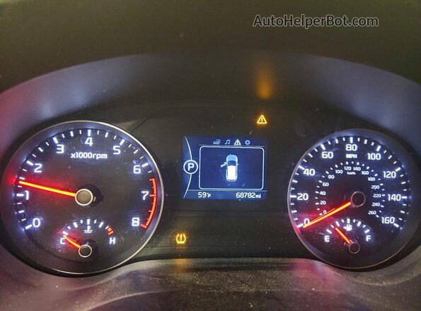 KNDPMCAC7J7447155 2018 KIA SPORTAGE Blue Widok zestawu wskaźników