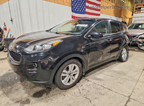 KNDPMCAC9J7470405 2018 KIA SPORTAGE Черный Передняя левая четверть
