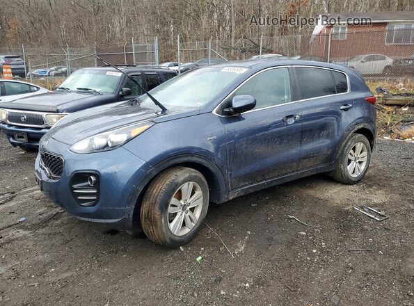 KNDPMCAC9K7627822 2019 KIA SPORTAGE Синий Передняя левая четверть