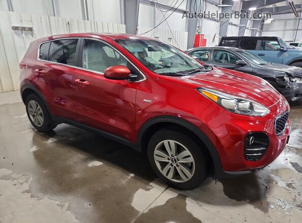 KNDPMCACXK7524330 2019 KIA SPORTAGE Красный Передняя правая четверть