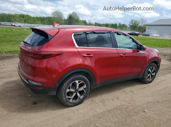 KNDPMCACXN7965251 2022 KIA SPORTAGE Темно-бордовый Задняя правая четверть
