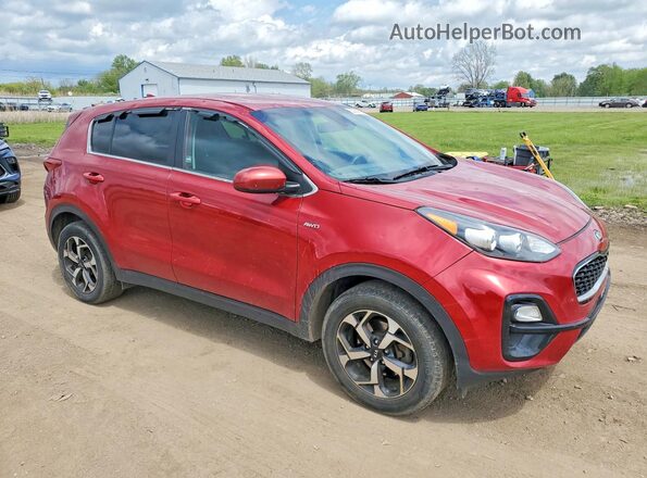 KNDPMCACXN7965251 2022 KIA SPORTAGE Темно-бордовый Передняя правая четверть