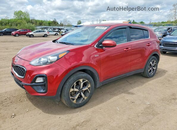 KNDPMCACXN7965251 2022 KIA SPORTAGE Темно-бордовый Передняя левая четверть