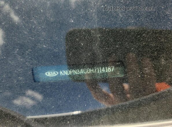 KNDPN3AC0H7114187 2017 KIA SPORTAGE Белый Вид наклейки с VIN-кодом