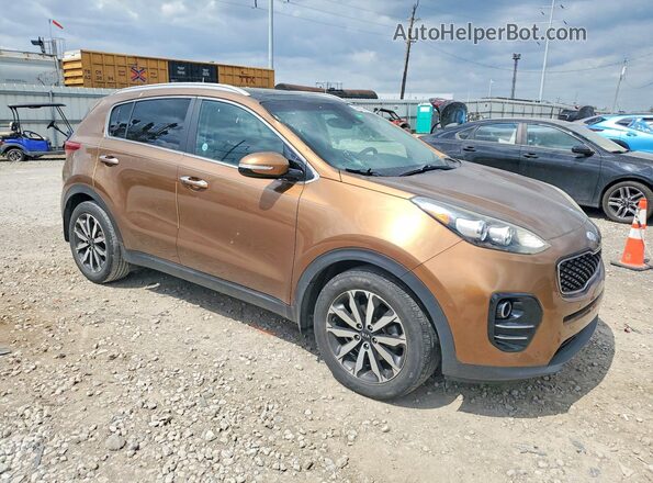 KNDPN3AC2H7236386 2017 KIA SPORTAGE Оранжевый Передняя правая четверть