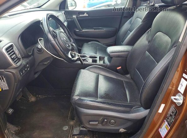 KNDPN3AC2H7236386 2017 KIA SPORTAGE Оранжевый Вид салона спереди