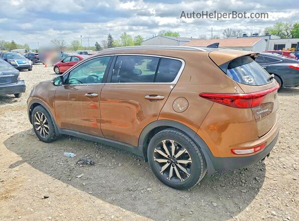 KNDPN3AC2H7236386 2017 KIA SPORTAGE Оранжевый Задняя левая четверть