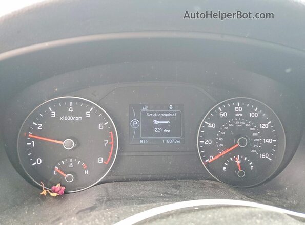 KNDPN3AC2H7236386 2017 KIA SPORTAGE Оранжевый Вид щитка приборов
