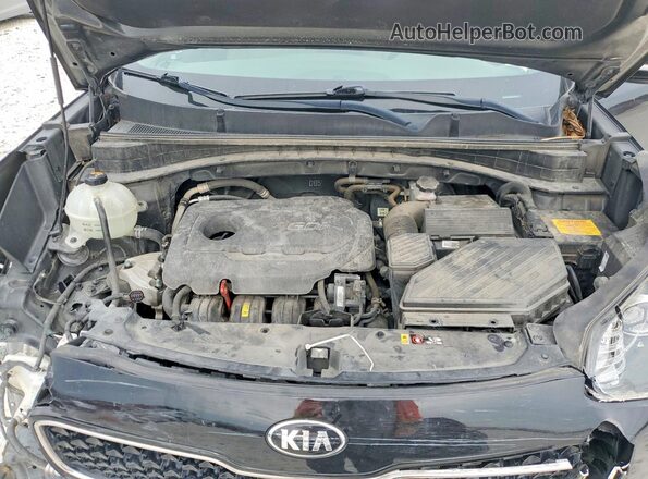 KNDPN3AC2J7422323 2018 KIA SPORTAGE Black Вид підкапотного простору