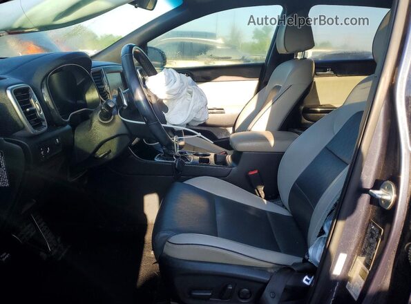 KNDPN3AC2K7595907 2019 KIA SPORTAGE Blue წინა სალონის ხედი