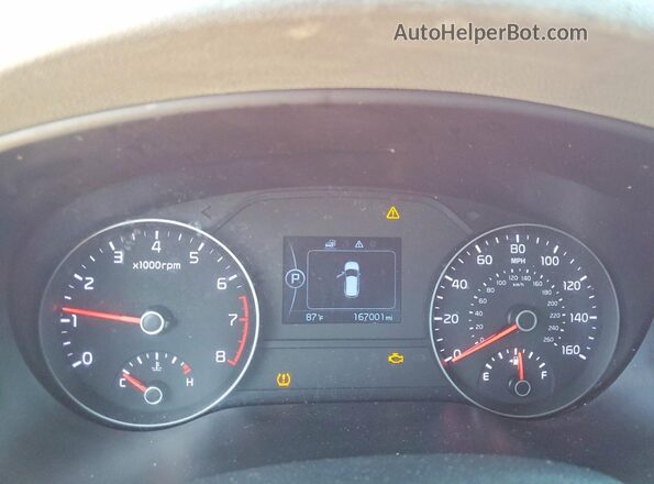 KNDPN3AC3J7406311 2018 KIA SPORTAGE Red ხელსაწყოთა პანელის ხედი