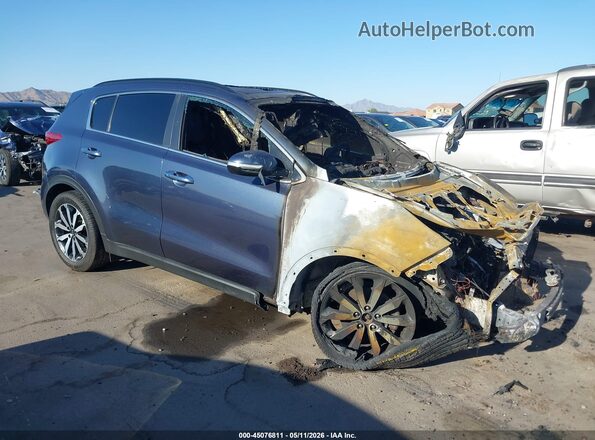 KNDPN3AC4J7387140 2018 KIA SPORTAGE Синий Передняя правая четверть
