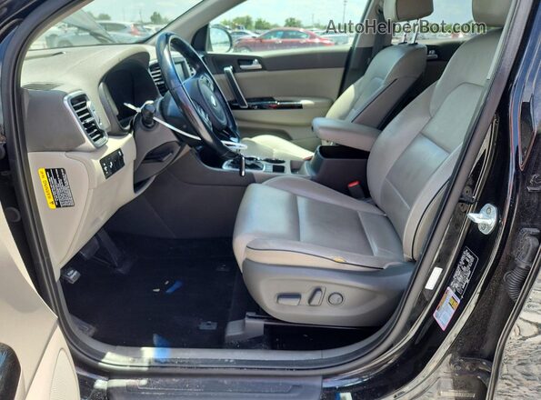 KNDPN3AC5K7532607 2019 KIA SPORTAGE Черный Вид салона спереди