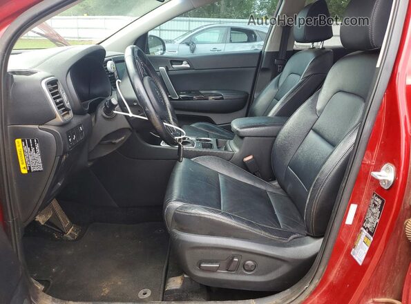 KNDPN3AC7K7527778 2019 KIA SPORTAGE Red Вид салону спереду