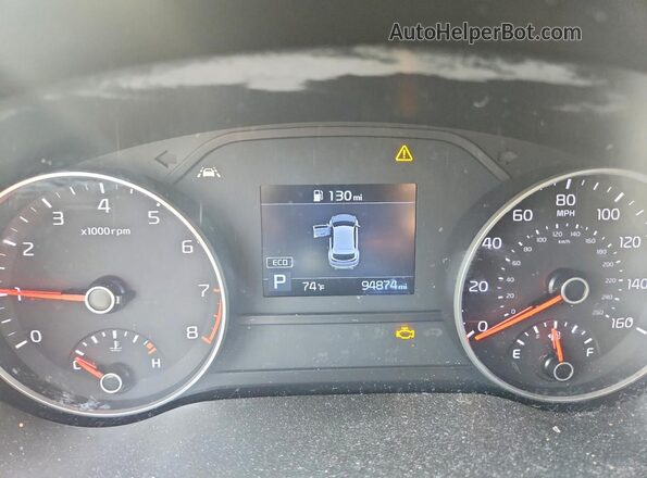 KNDPN3AC7L7692490 2020 KIA SPORTAGE White Vista del cuadro de instrumentos