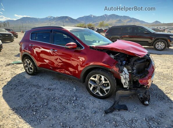 KNDPN3AC9M7846974 2021 KIA SPORTAGE Бордовый Передняя правая четверть
