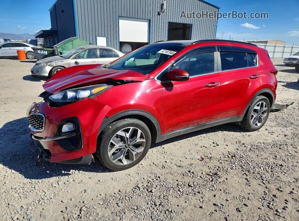 KNDPN3AC9M7846974 2021 KIA SPORTAGE Бордовый Передняя левая четверть