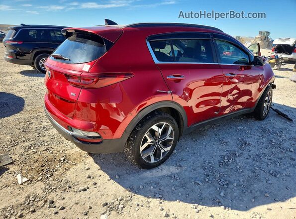 KNDPN3AC9M7846974 2021 KIA SPORTAGE Бордовый Задняя правая четверть