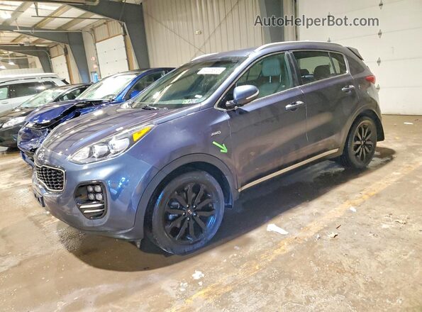 KNDPNCAC0K7546320 2019 KIA SPORTAGE Синий Передняя левая четверть