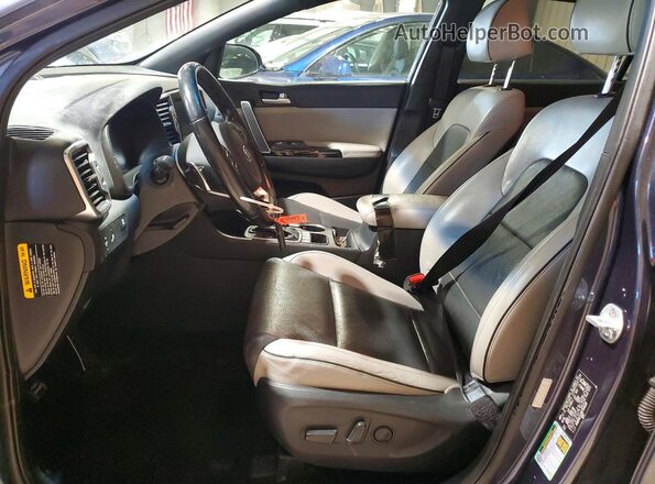 KNDPNCAC0K7546320 2019 KIA SPORTAGE Синий Вид салона спереди