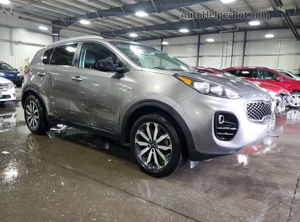 KNDPNCAC1H7087792 2017 KIA SPORTAGE Серый Передняя правая четверть