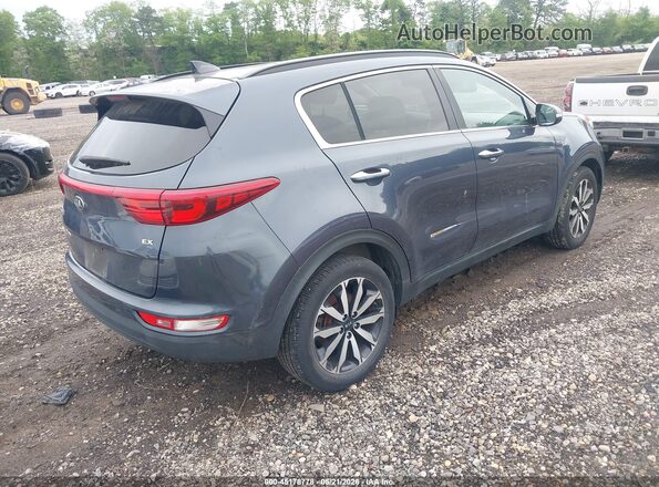 KNDPNCAC1K7519367 2019 KIA SPORTAGE Синий Задняя правая четверть