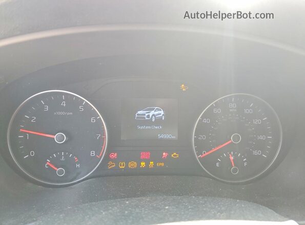 KNDPNCAC2L7803432 2020 KIA SPORTAGE Красный Вид щитка приборов